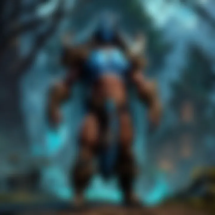 A vibrant gathering of players discussing strategies in a Shadowlands setting.