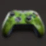 Illustration showing Xbox controller connected to a PC
