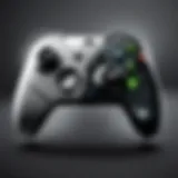 Xbox controller in a minimalist setting