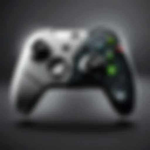 Xbox controller in a minimalist setting