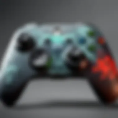 Advanced Performance Features of Xbox Controller Close-up of the Xbox Series X rechargeable controller highlighting advanced button technology.